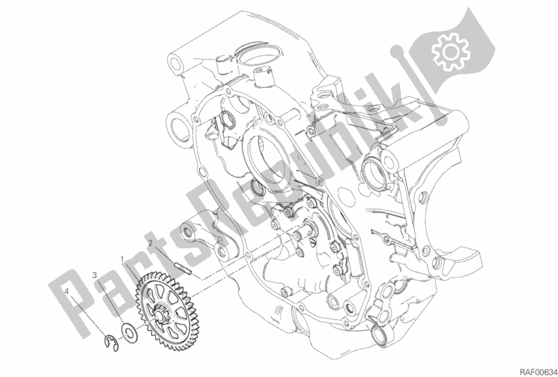 All parts for the Oil Pump of the Ducati Scrambler 1100 Special Thailand 2020